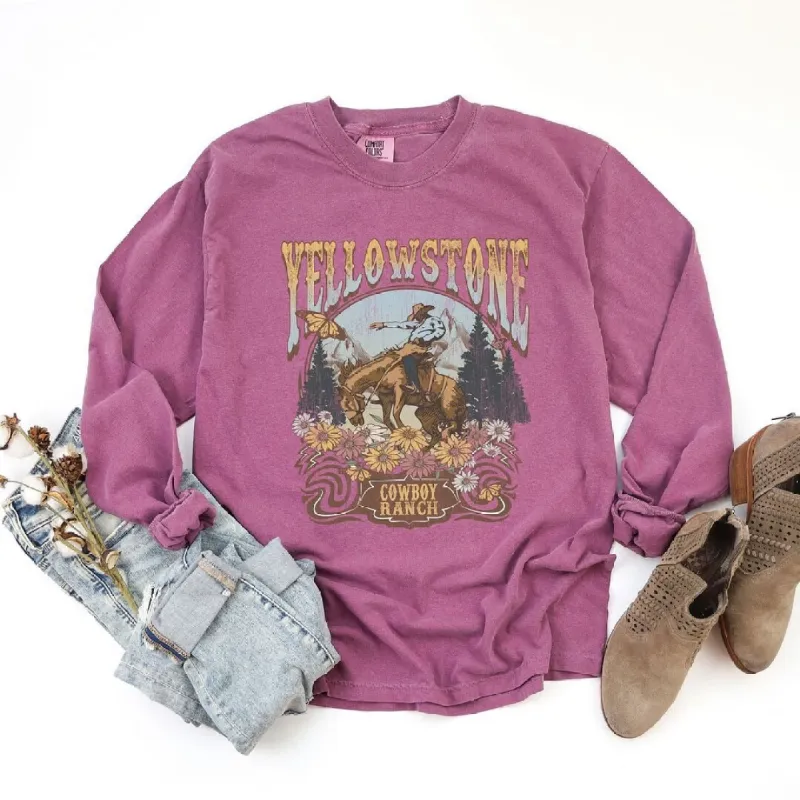 Yellowstone Cowboy Ranch Garment Dyed Long Sleeve sold by Zulily