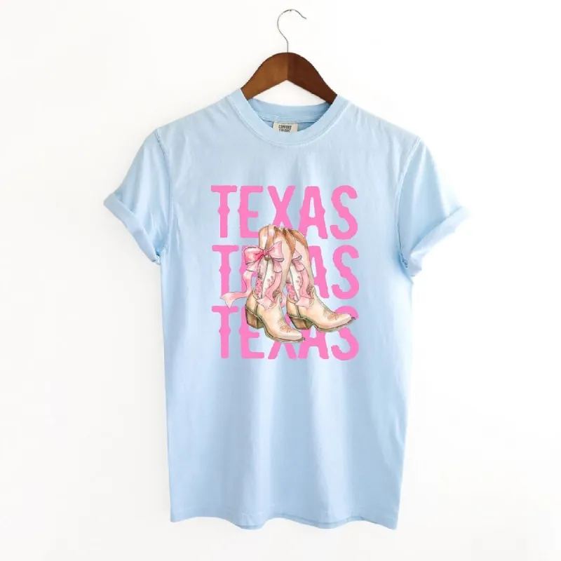 Coquette Texas Cowgirl Boots Garment Dyed Tee sold by Zulily