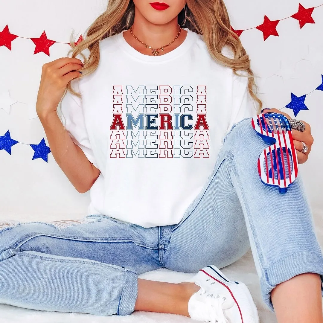 America Stacked Garment Dyed Tee sold by Zulily product image thumbnail 3