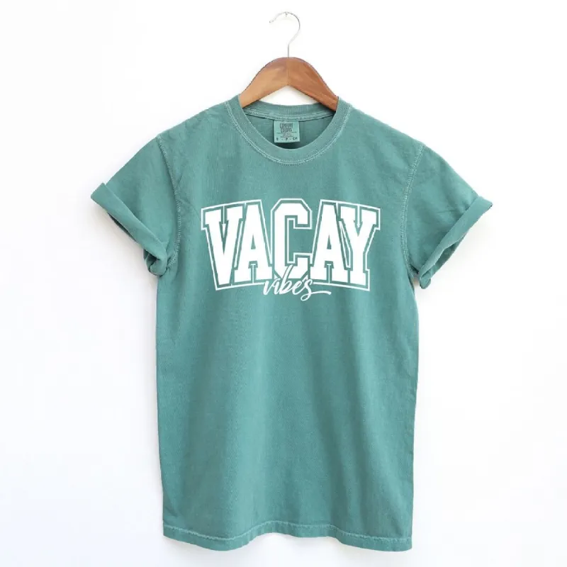 Varsity Vacay Vibes Garment Dyed Tee sold by Zulily