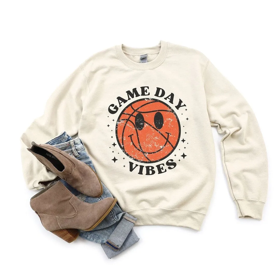 Game Day Vibes Basketball Graphic Sweatshirt sold by Zulily