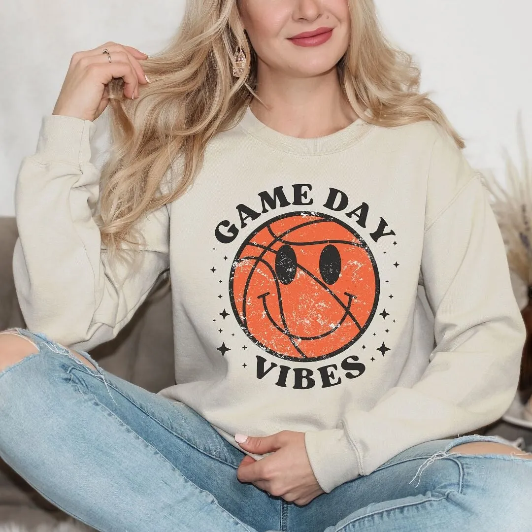Game Day Vibes Basketball Graphic Sweatshirt sold by Zulily product image thumbnail 3