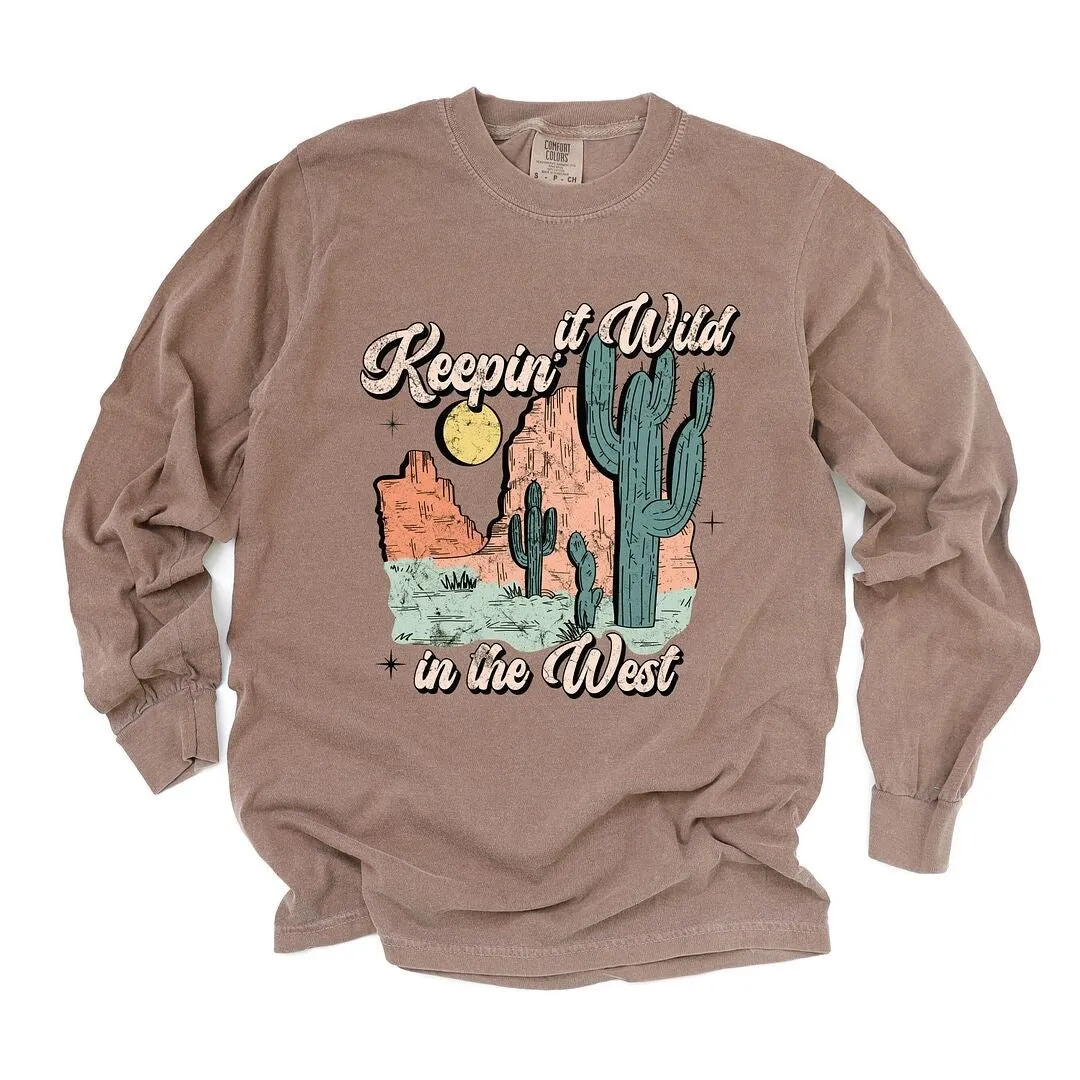 Keepin' It Wild Colorful Garment Dyed Long Sleeve sold by Zulily product image thumbnail 2
