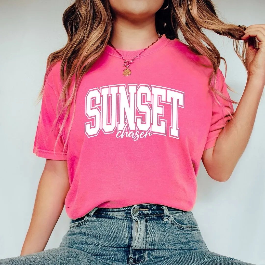 Varsity Sunset Chaser Garment Dyed Tee sold by Zulily product image thumbnail 2