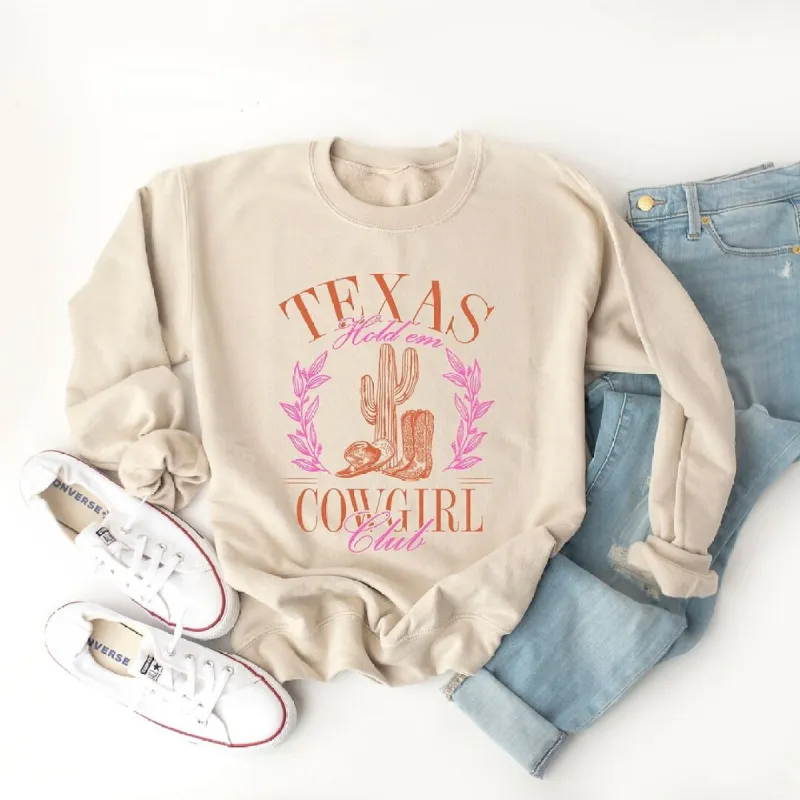 Texas Cowgirl Club Graphic Sweatshirt sold by Zulily