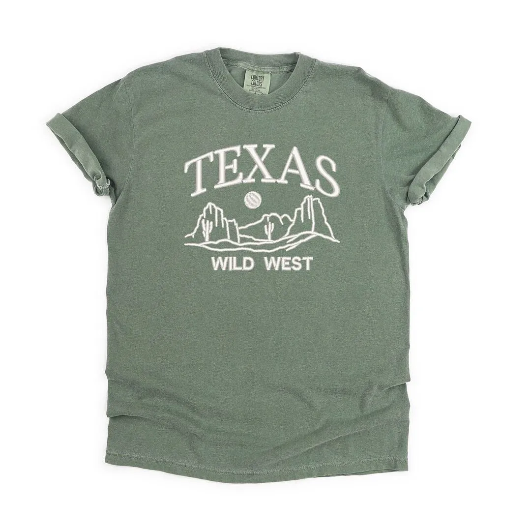 Embroidered Texas Wild West Garment Dyed Tee sold by Zulily product image thumbnail 2
