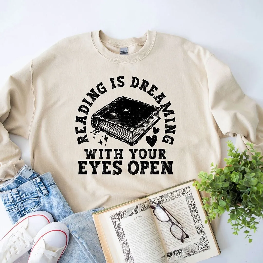 Reading Is Dreaming Graphic Sweatshirt sold by Zulily