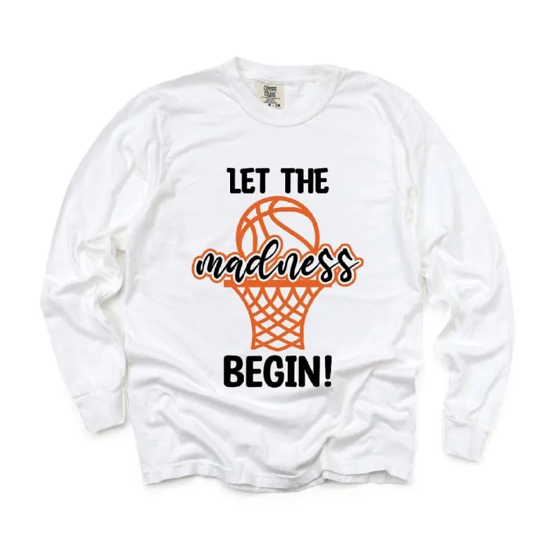 Basketball Madness Hoop Garment Dyed Long Sleeve sold by Zulily
