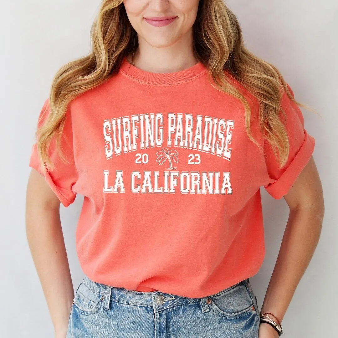 Surfing Paradise LA Garment Dyed Tee sold by Zulily product image thumbnail 2