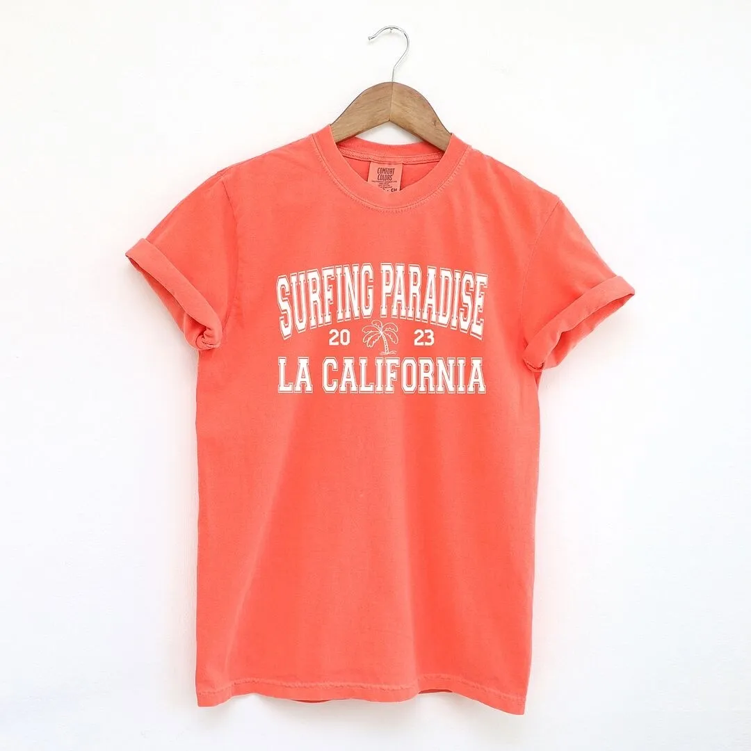 Surfing Paradise LA Garment Dyed Tee sold by Zulily