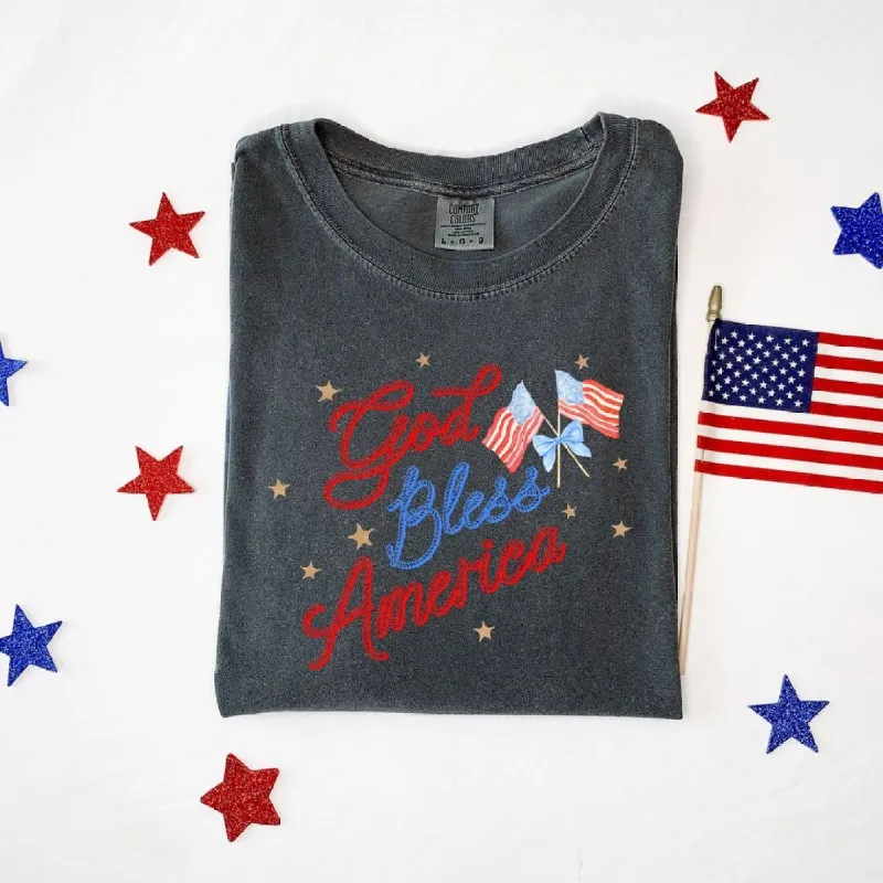 Coquette God Bless America Garment Dyed Tee sold by Zulily