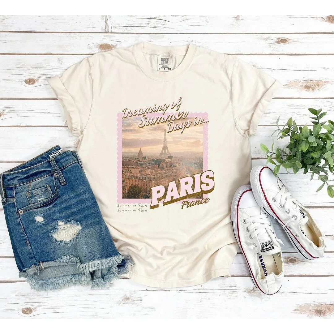 Dreaming Of Paris Garment Dyed Tee sold by Zulily