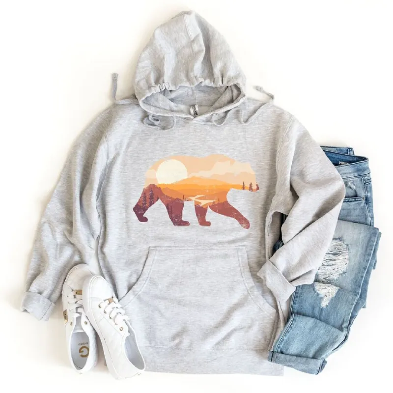 Bear Sunset Valley Graphic Hoodie sold by Zulily