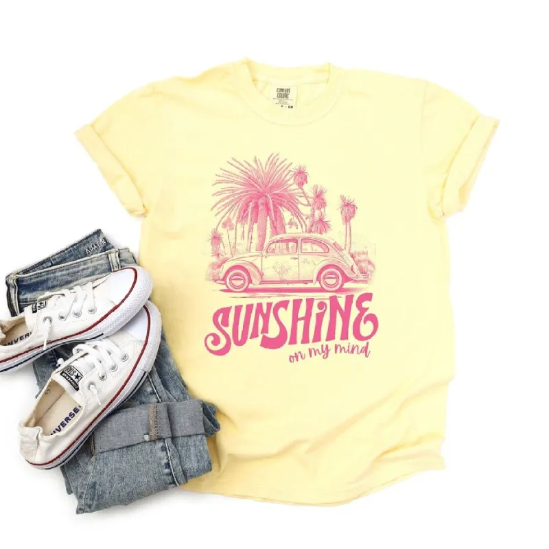 Sunshine On My Mind Car Garment Dyed Tee sold by Zulily