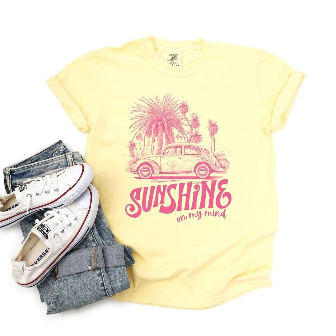 Sunshine On My Mind Car Garment Dyed Tee sold by Zulily