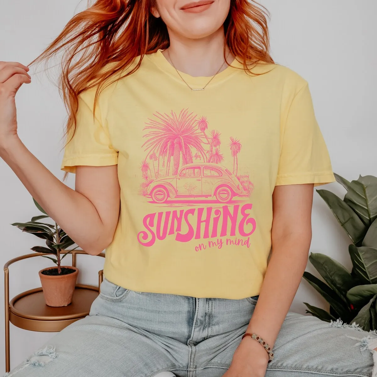 Sunshine On My Mind Car Garment Dyed Tee sold by Zulily product image thumbnail 3