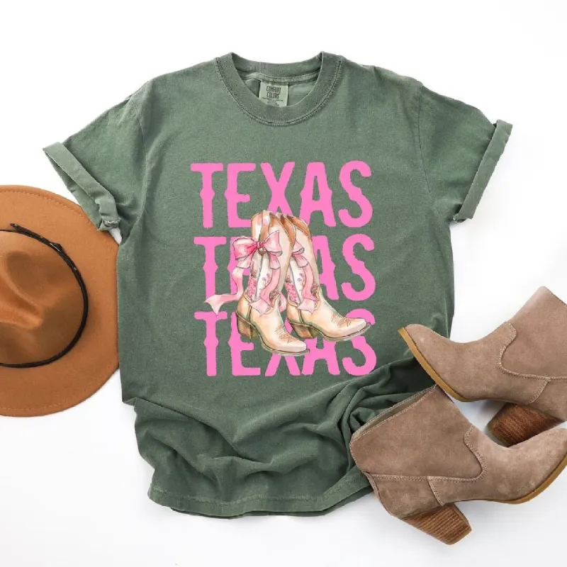 Coquette Texas Cowgirl Boots Garment Dyed Tee sold by Zulily
