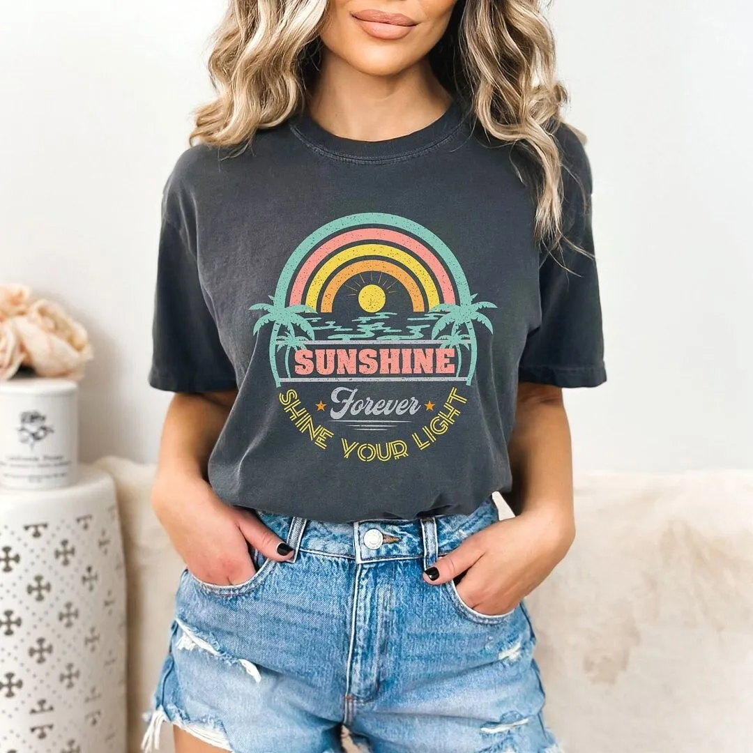 Sunshine Forever Grunge Garment Dyed Tee sold by Zulily product image thumbnail 2