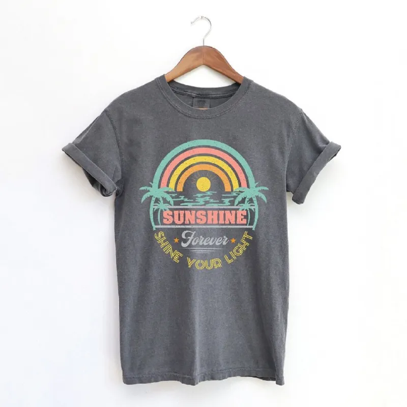 Sunshine Forever Grunge Garment Dyed Tee sold by Zulily