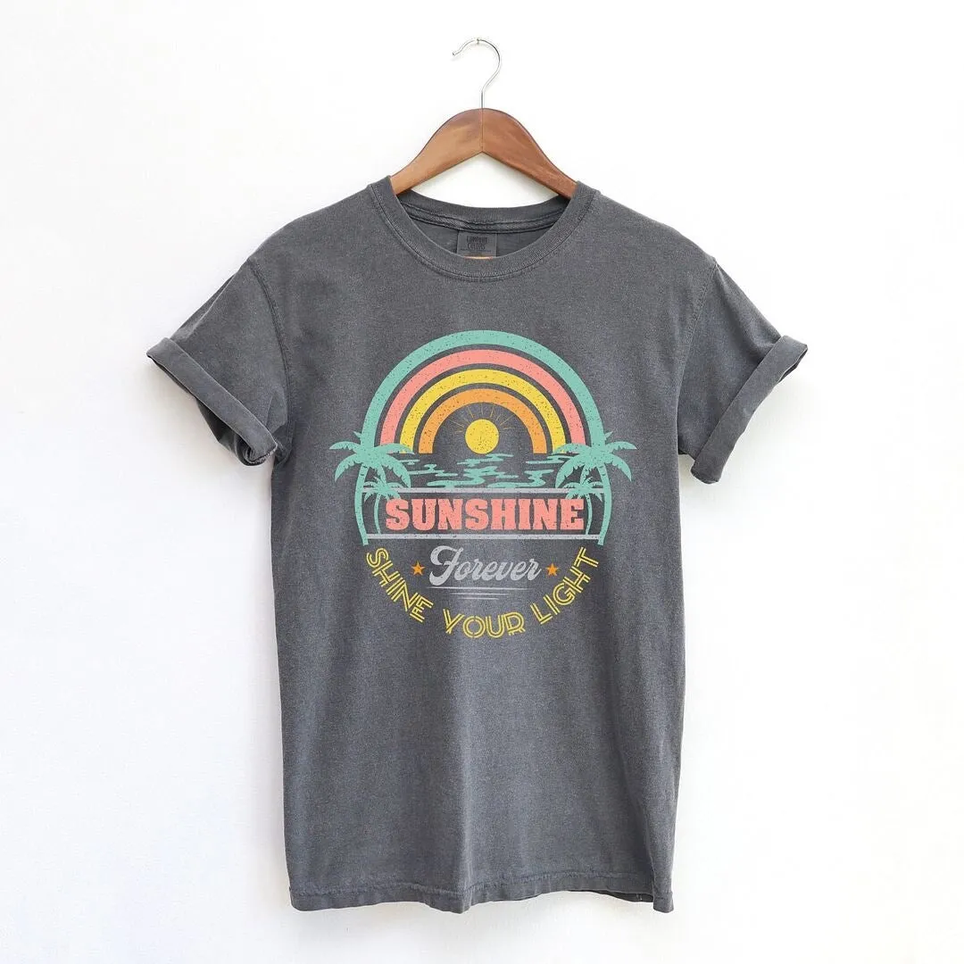 Sunshine Forever Grunge Garment Dyed Tee sold by Zulily