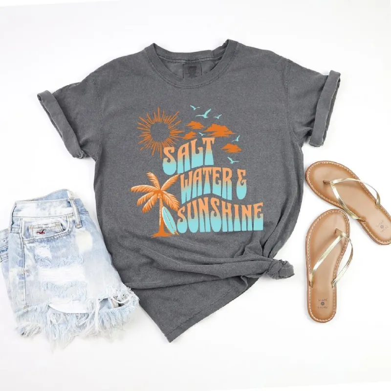 Salt Water And Sunshine Garment Dyed Tee sold by Zulily