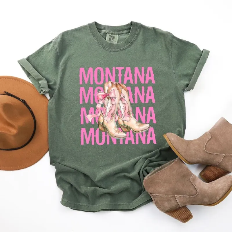 Coquette Montana Cowgirl Boots Garment Dyed Tee sold by Zulily