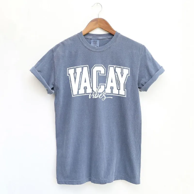 Varsity Vacay Vibes Garment Dyed Tee sold by Zulily