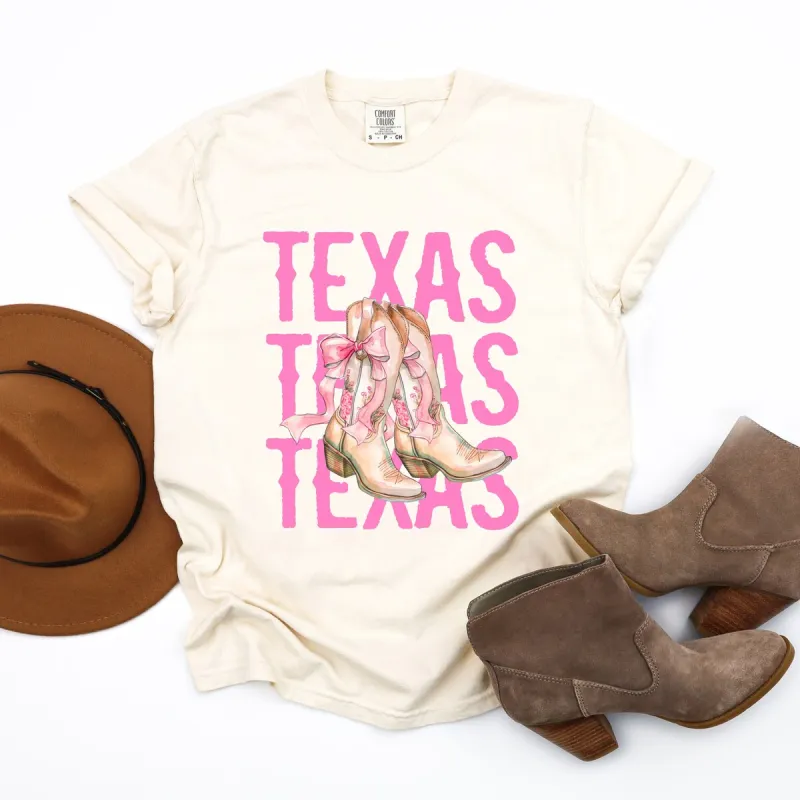 Coquette Texas Cowgirl Boots Garment Dyed Tee sold by Zulily