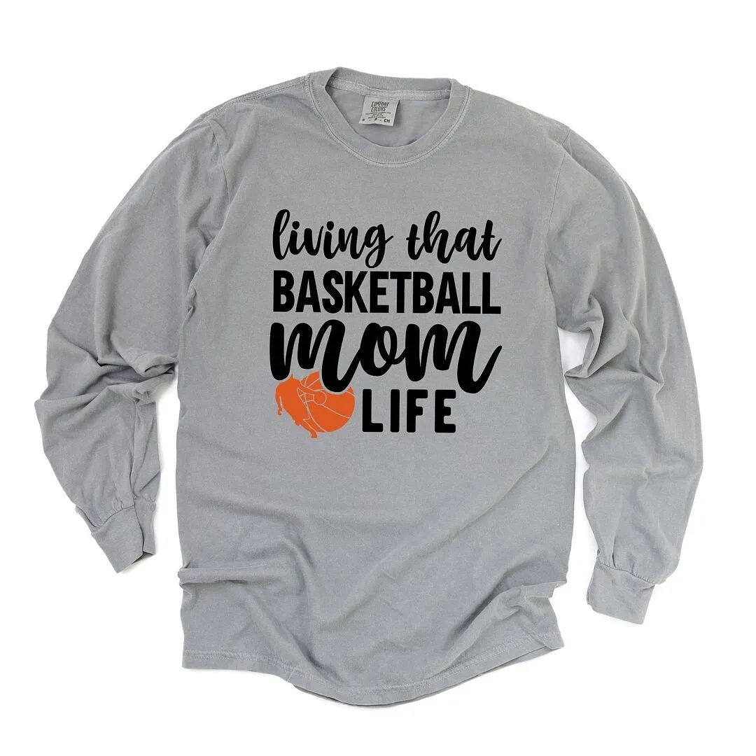Basketball Mom Life Garment Dyed Long Sleeve sold by Zulily product image thumbnail 2