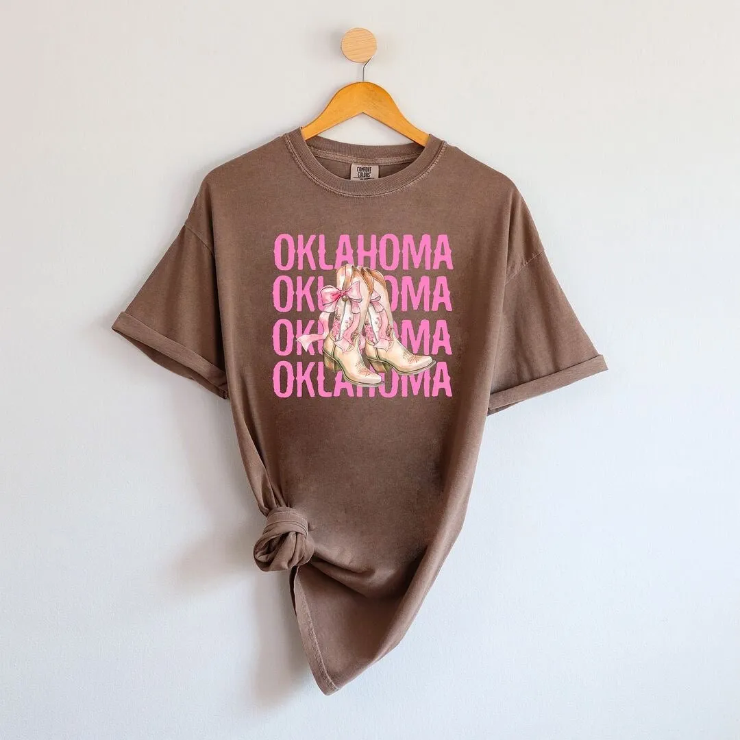 Coquette Oklahoma Cowgirl Boots Garment Dyed Tee sold by Zulily