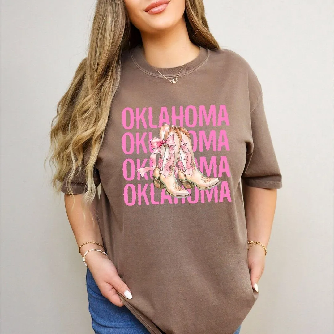 Coquette Oklahoma Cowgirl Boots Garment Dyed Tee sold by Zulily product image thumbnail 2