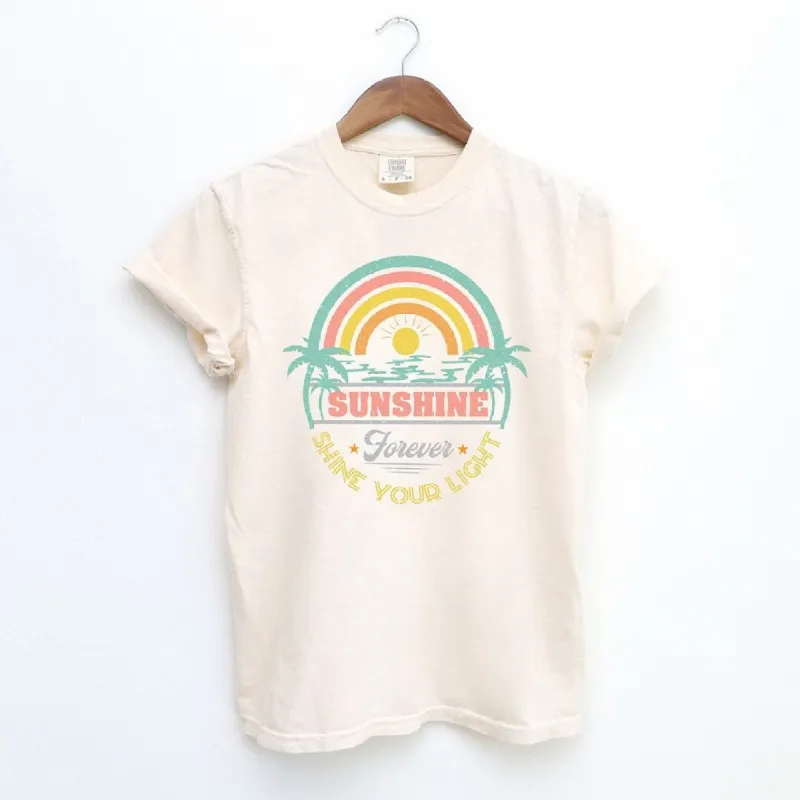 Sunshine Forever Grunge Garment Dyed Tee sold by Zulily
