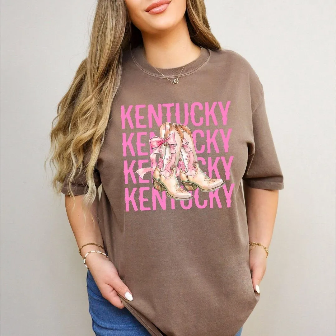 Coquette Kentucky Cowgirl Boots Garment Dyed Tee sold by Zulily product image thumbnail 2