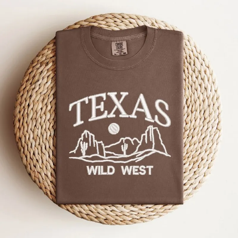 Embroidered Texas Wild West Garment Dyed Tee sold by Zulily
