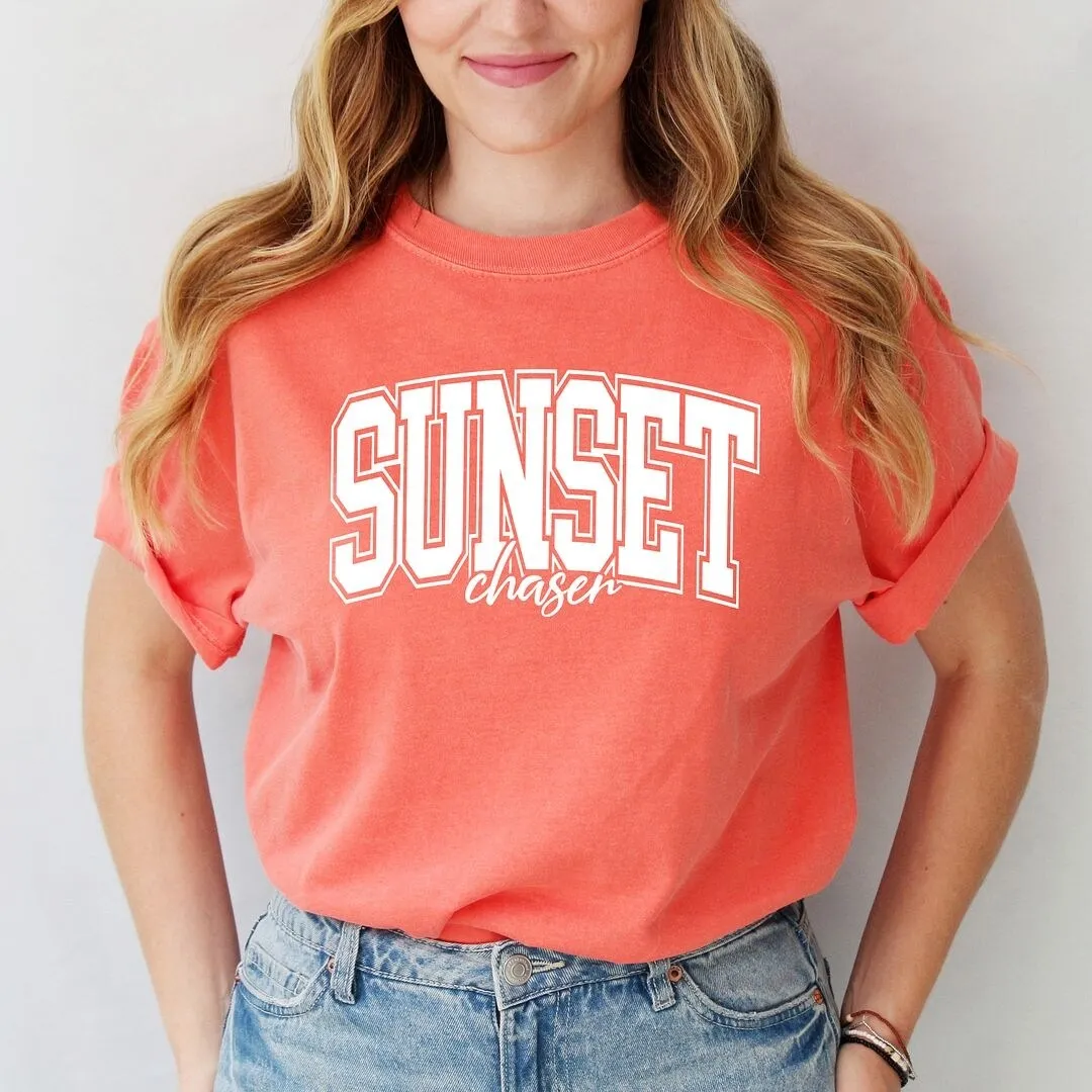 Varsity Sunset Chaser Garment Dyed Tee sold by Zulily product image thumbnail 2