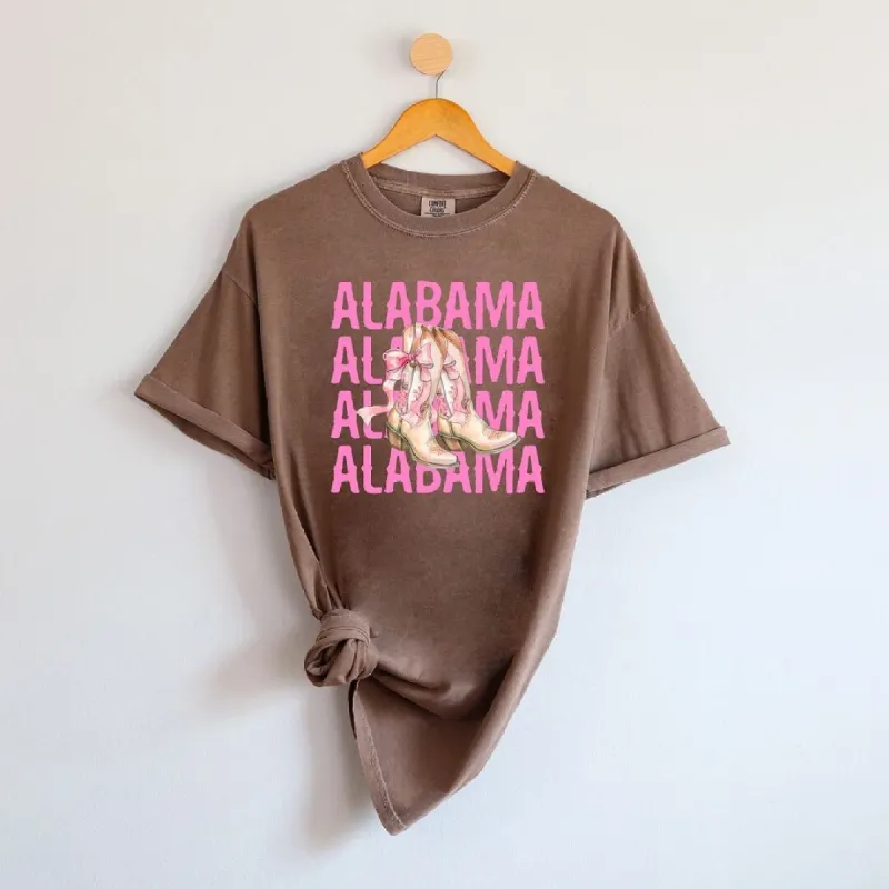 Coquette Alabama Cowgirl Boots Garment Dyed Tee sold by Zulily