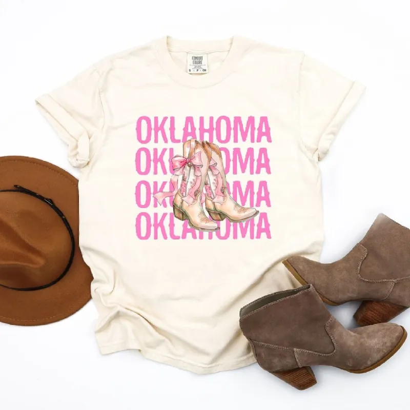 Coquette Oklahoma Cowgirl Boots Garment Dyed Tee sold by Zulily