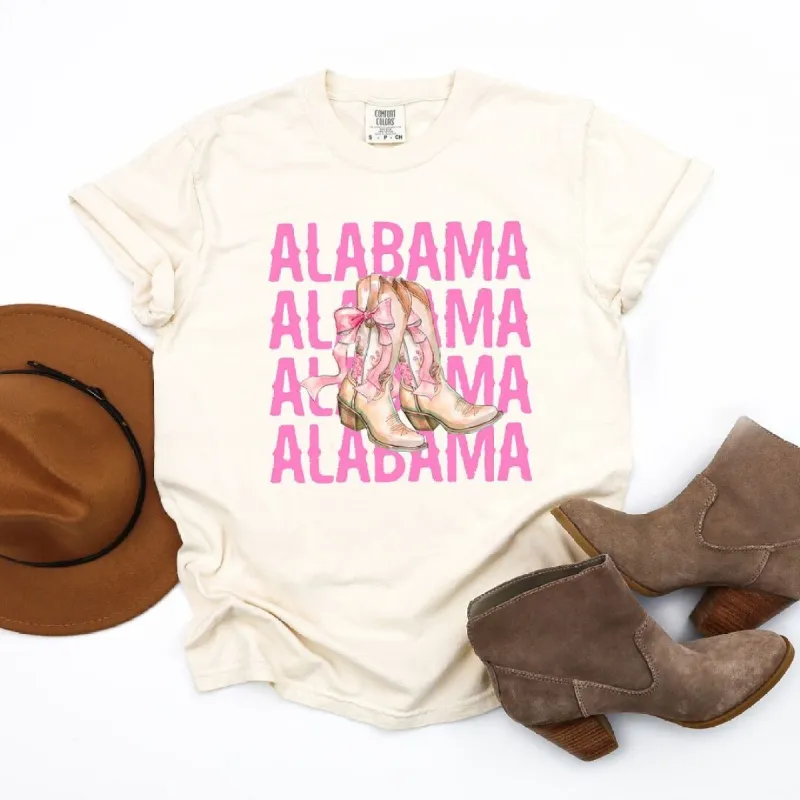 Coquette Alabama Cowgirl Boots Garment Dyed Tee sold by Zulily