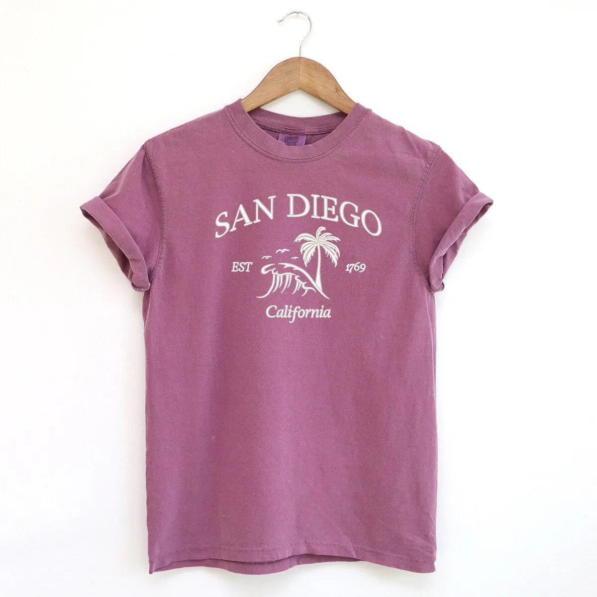 Embroidered San Diego Garment Dyed Tee sold by Zulily product image thumbnail 2
