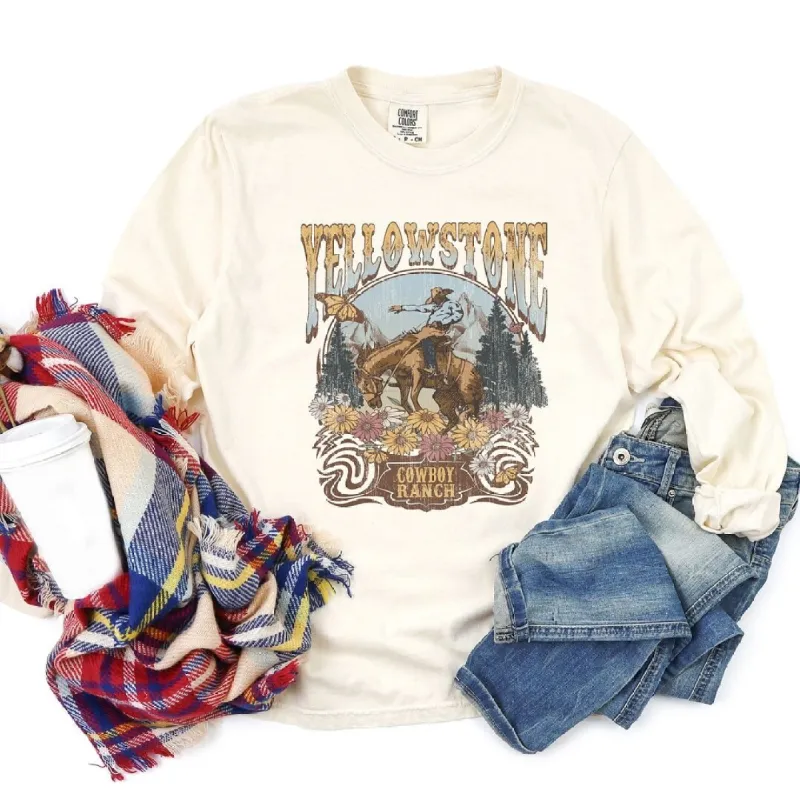 Yellowstone Cowboy Ranch Garment Dyed Long Sleeve sold by Zulily
