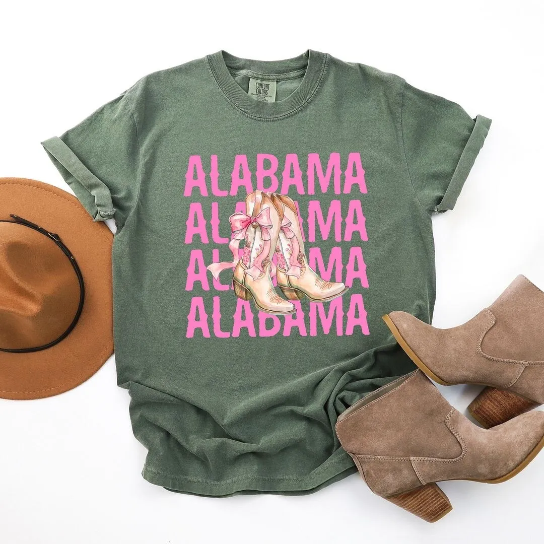 Coquette Alabama Cowgirl Boots Garment Dyed Tee sold by Zulily