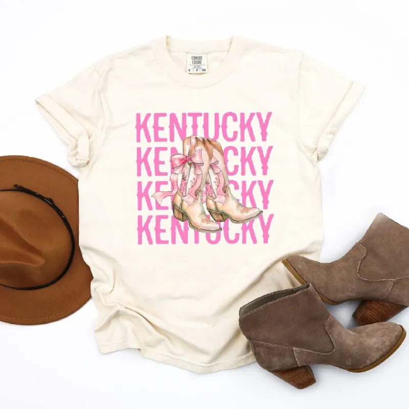 Coquette Kentucky Cowgirl Boots Garment Dyed Tee sold by Zulily