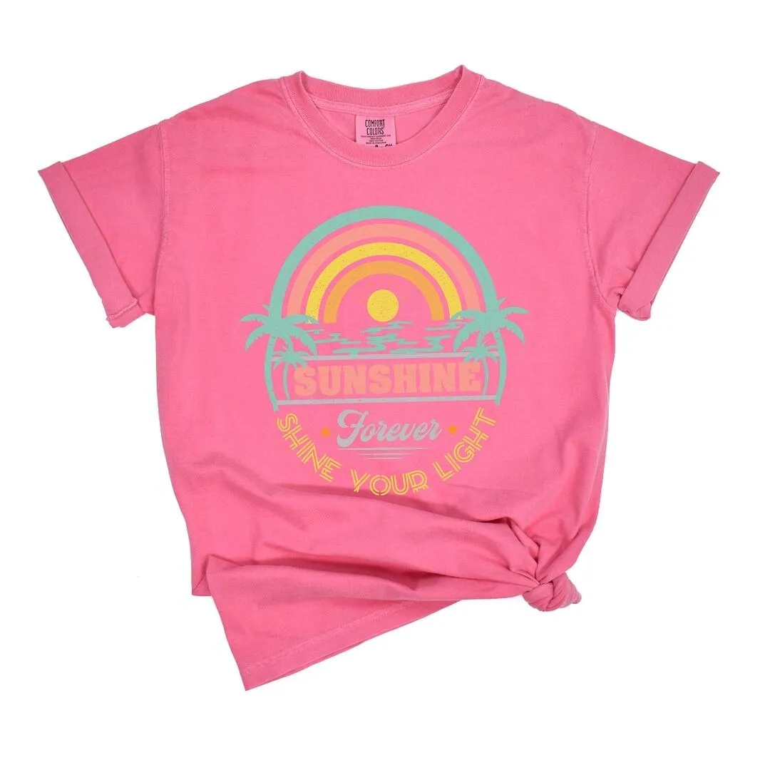 Sunshine Forever Grunge Garment Dyed Tee sold by Zulily