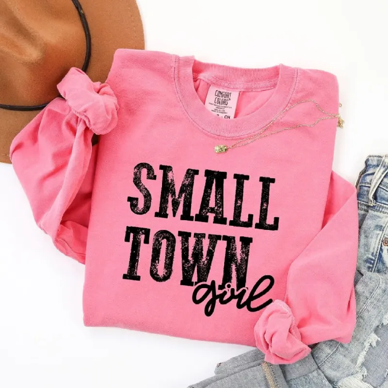 Small Town Girl Garment Dyed Long Sleeve sold by Zulily