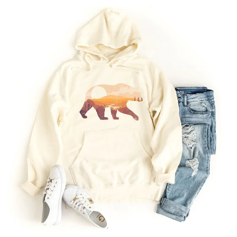 Bear Sunset Valley Graphic Hoodie sold by Zulily
