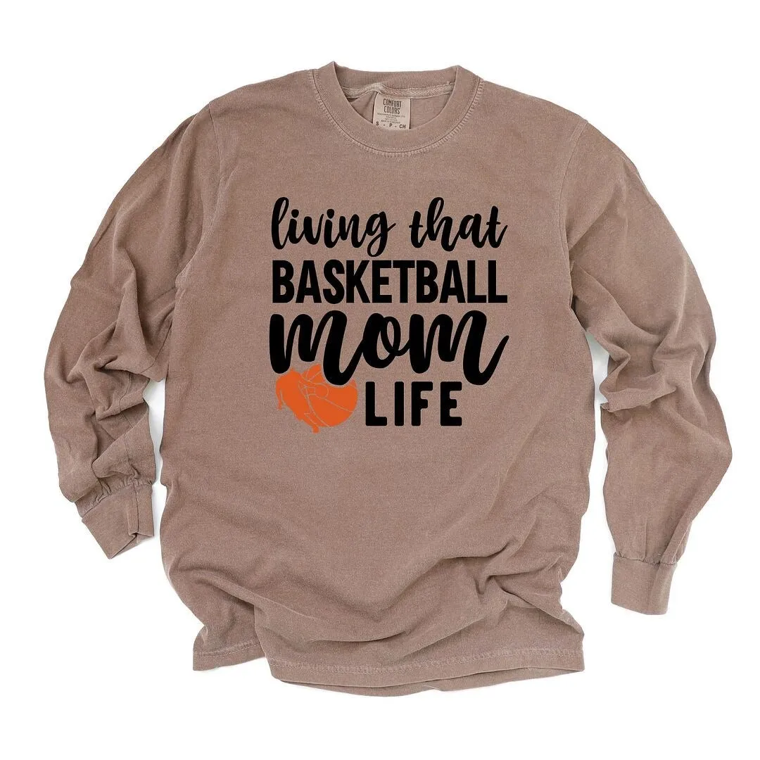 Basketball Mom Life Garment Dyed Long Sleeve sold by Zulily product image thumbnail 2