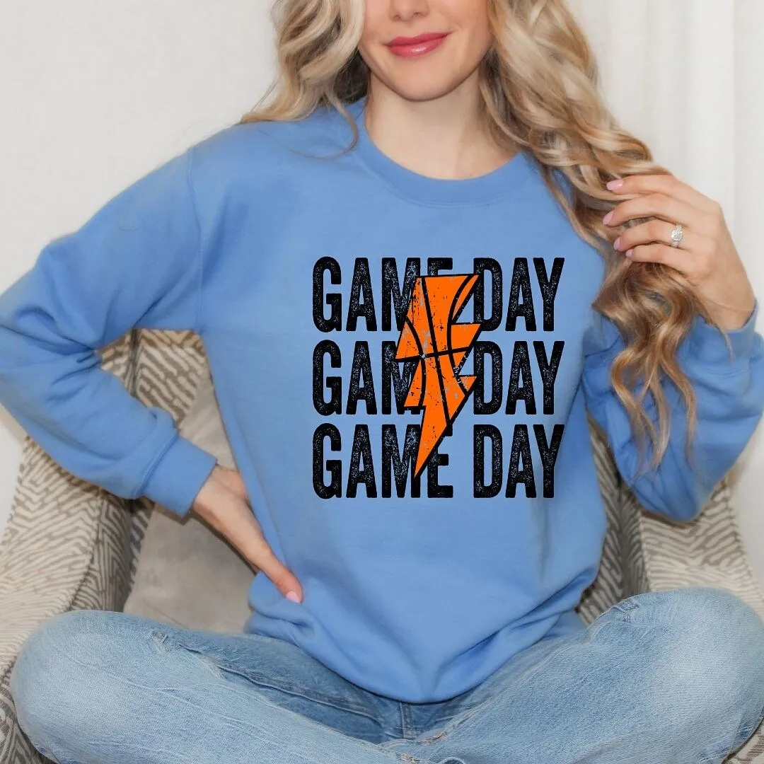 Game Day Stacked Lightning Bolt Graphic Sweatshirt sold by Zulily product image thumbnail 3