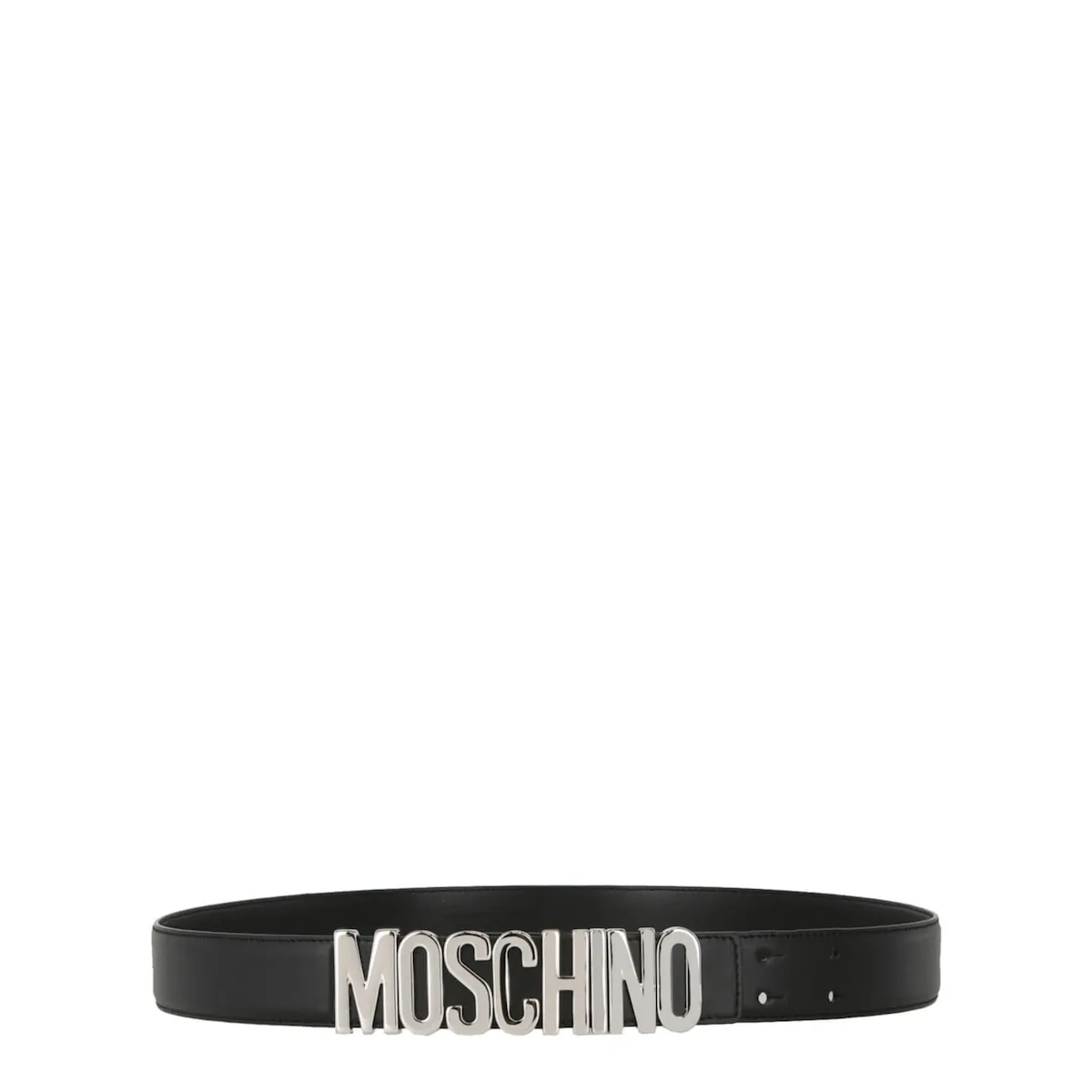 Moschino Logo Lettering Leather Belt sold by Zulily