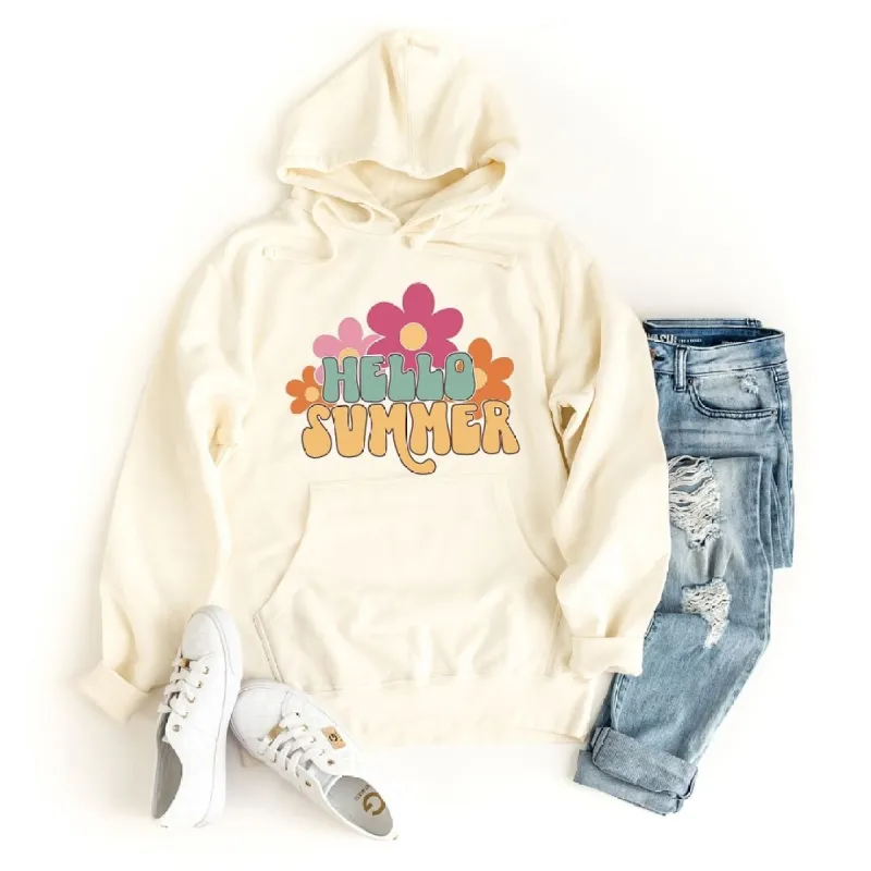 Hello Summer Flowers Graphic Hoodie sold by Zulily