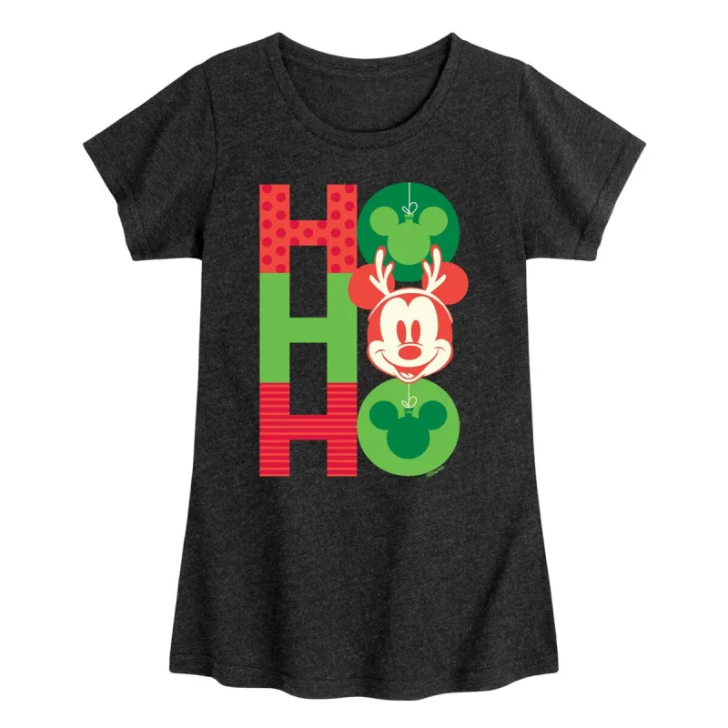 Girls Disney HoHoHo Mickey Tee made by Zulily